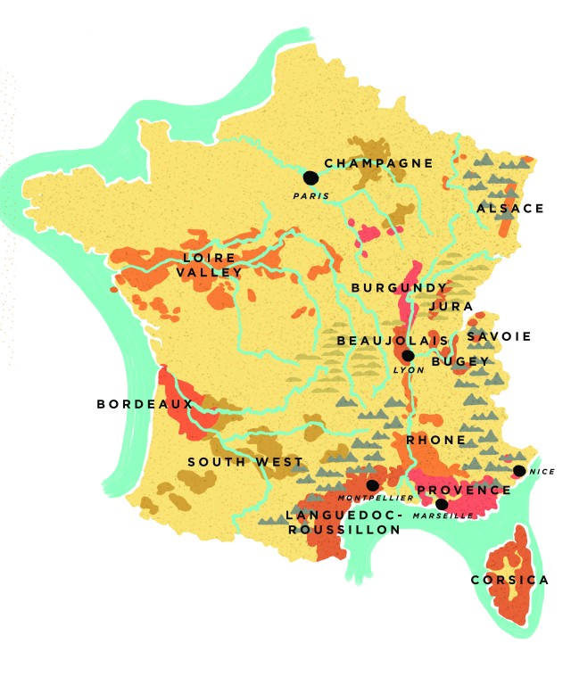 Wine Growing Regions of France
